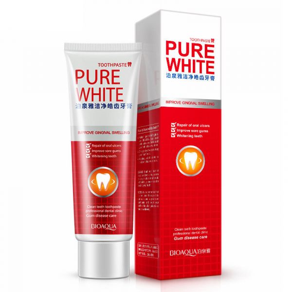 BioAqua Pure White whitening toothpaste with cranberry flavor 120 gr